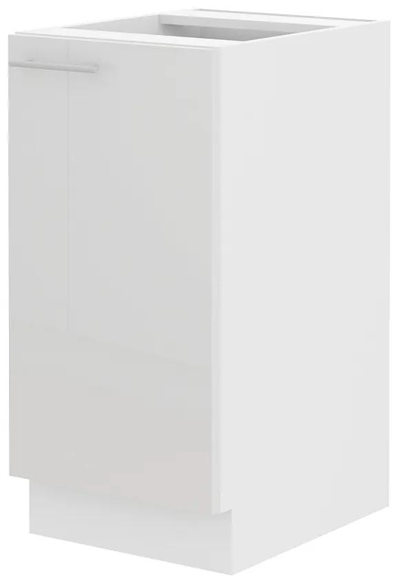 Dolná kuchynská skrinka Lavera 40 D 1F BB (biela + lesk biely). Vlastná spoľahlivá doprava až k Vám domov. 1032337