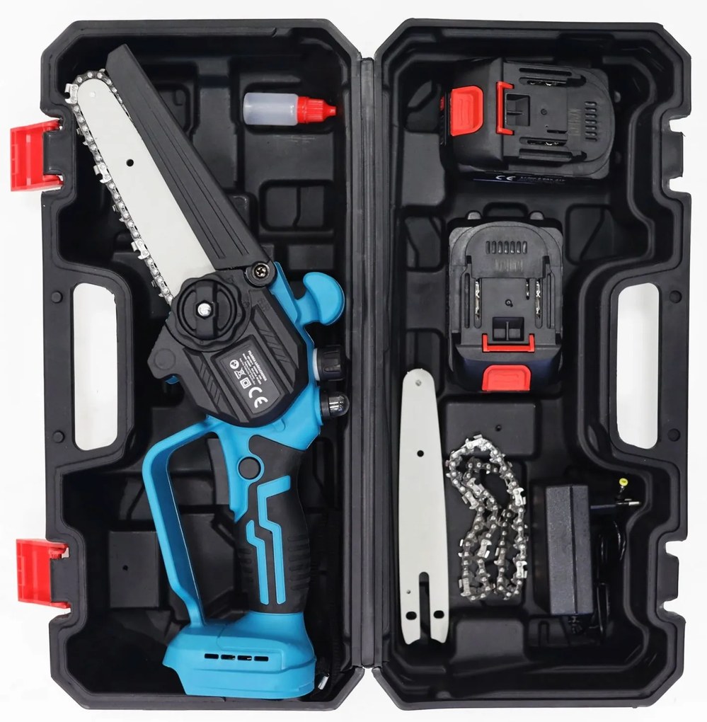 LONGWELL INDUSTRIAL LTD Mini reťazová píla akumulátorová - 21V, bezkartáčový motor + kufrík