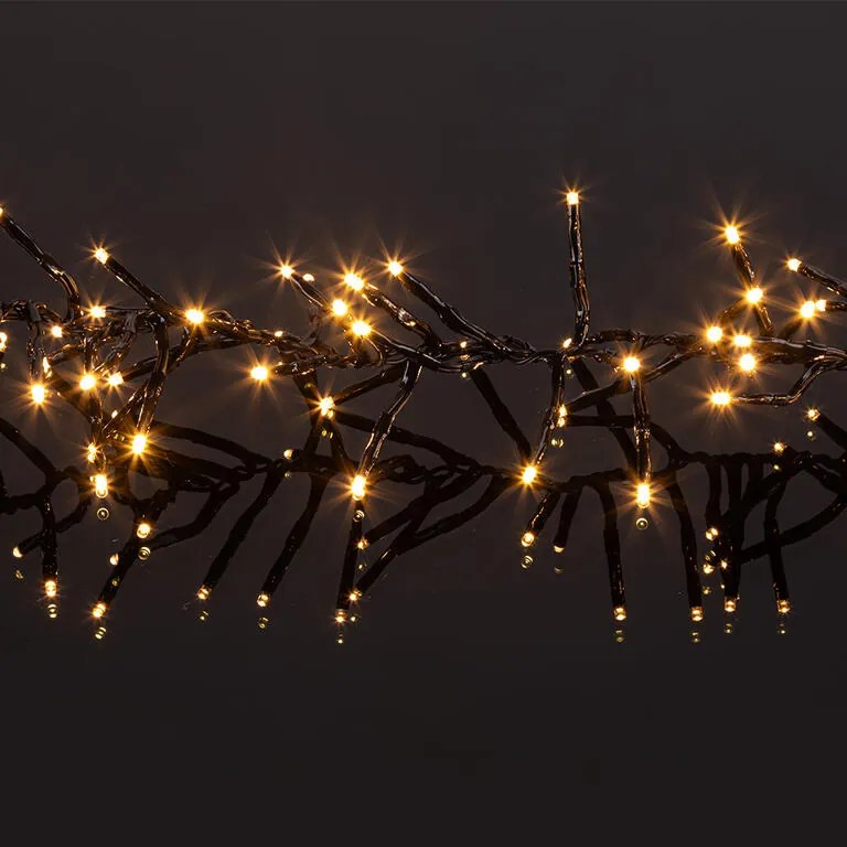 Svetelná reťaz vnútorná / vonkajšia teplá biela 1512 LED