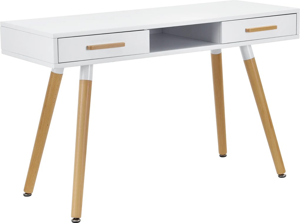 [en.casa]® Dizajnový stôl HTST-3262 - biely