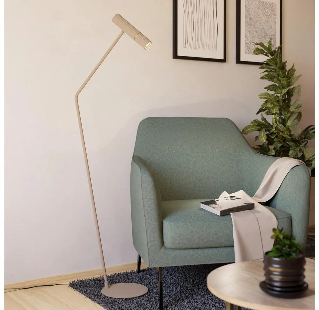 Eglo 901155 - LED Stojacia lampa CAMINIA 1xGU10/5W/230V 3000K béžová