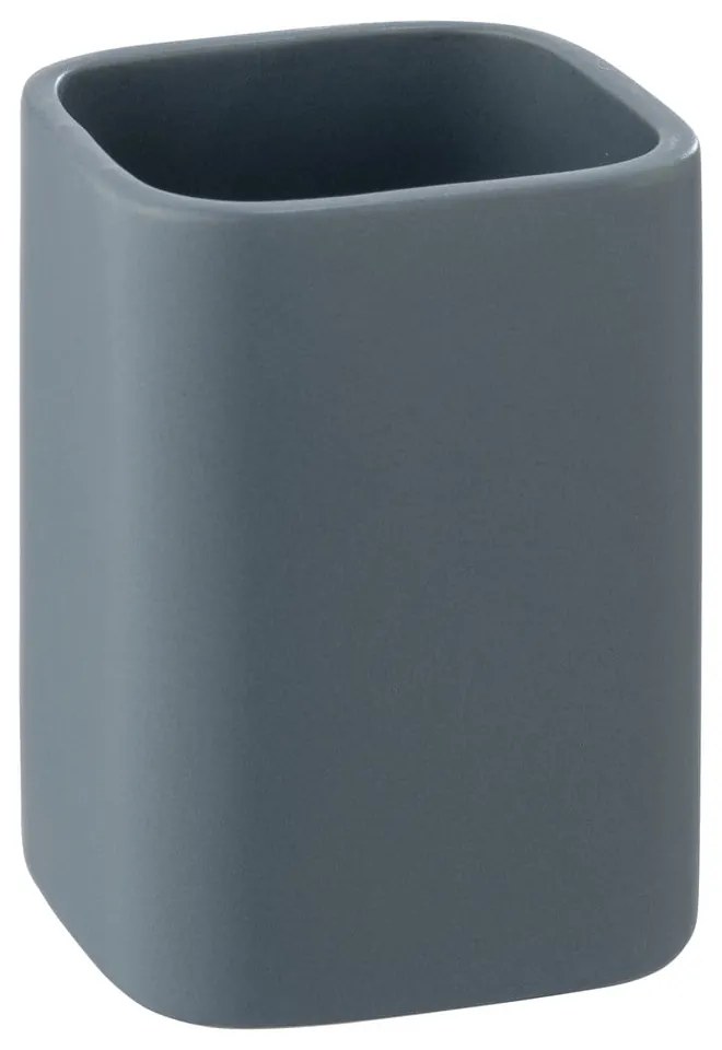 Modrý keramický téglik na zubné kefky Hexa - Wenko