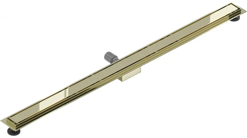 Mexen Flat nerezový sprchový žľab 110 cm vzor M13, 2v1, zlatá, 1510110