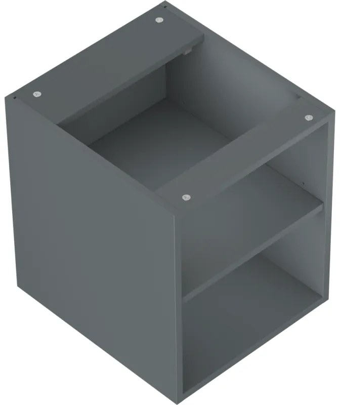 Mexen Box-A, otvorená skrinka s policou 40 cm, grafitová matná, 91AX2-0400-470-0-66