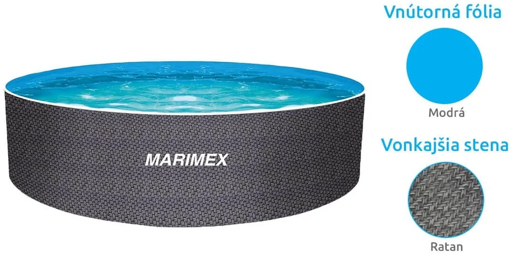 Marimex | Bazén Marimex Orlando 3,66x1,22 m bez filtrácie- motív RATAN | 10340263