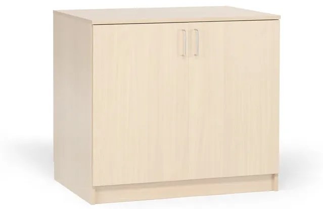 Drevená úložná skriňa THEO, nízka, 900x1000x470 mm, breza