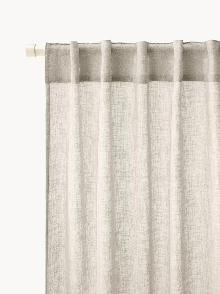 Polopriehľadné závesy Ibiza, 2 ks, Š 135 cm