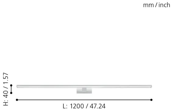 Eglo 99297 - LED Kúpeľňové osvetlenie zrkadla PANDELLA LED/14W/230V IP44