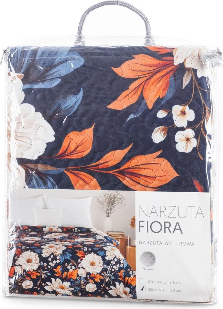 PREHOZ NA POSTEĽ FIORA 170X210 CM KVETY