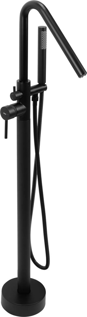 Rea Aras, voľne stojaca vaňová batéria h-1105, čierna matná, REA-B2717