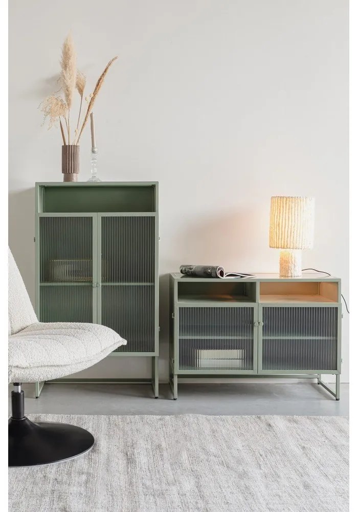 Zelená vitrína 80x58 cm Herbe - White Label