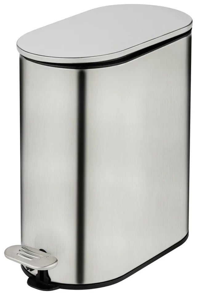 Pedálový odpadkový kôš z nehrdzavejúcej ocele v matne striebornej farbe 5 l Collungo – Wenko