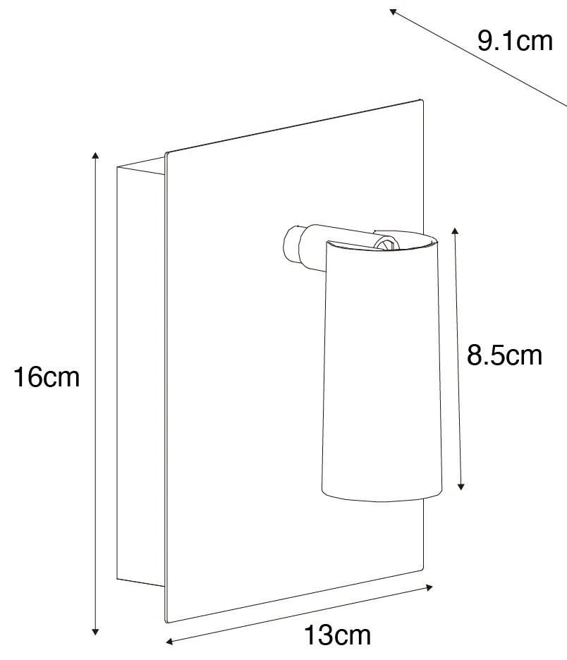 Moderná vonkajšia nástenná lampa biela vrátane LED IP54 - Simon