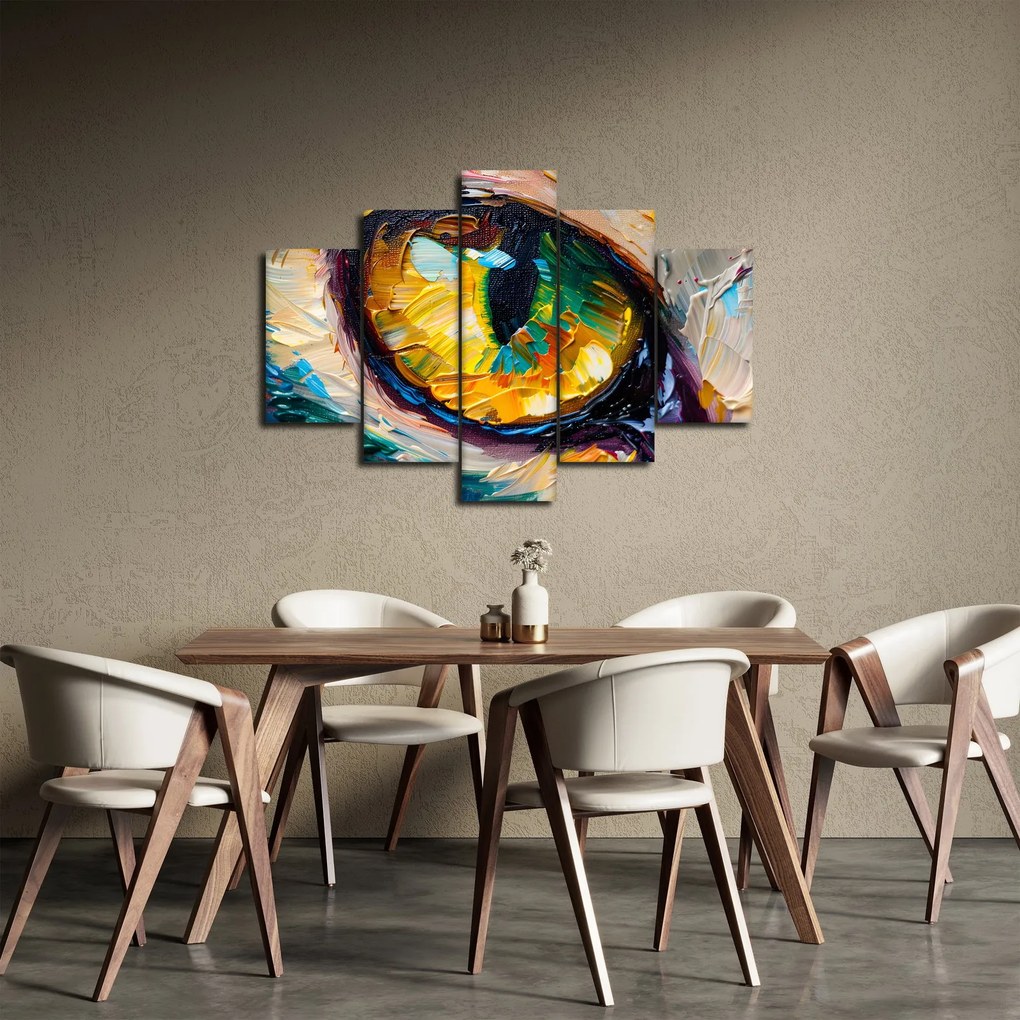 Obraz - Maľba mačacieho oka (150x105 cm)