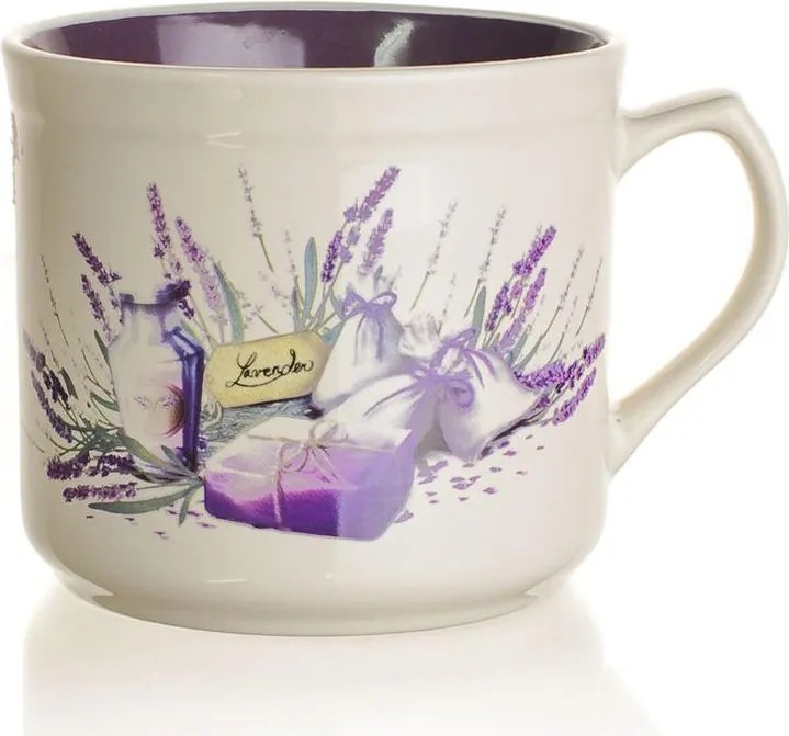 Banquet Keramický hrnček BIG LAVENDER 630 ml