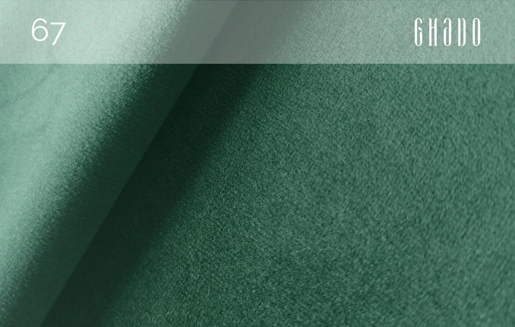 Trojmiestna pohovka esme 214 cm zamat zelená MUZZA