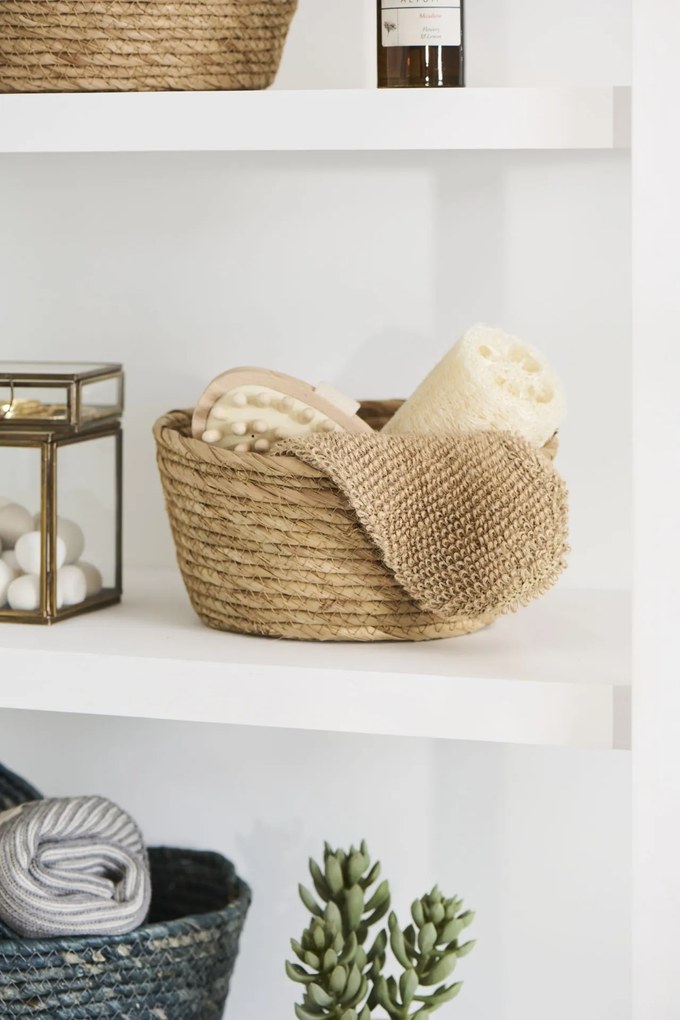 Ib Laursen Úložný kôš Natural Seagrass – sada 2 ks