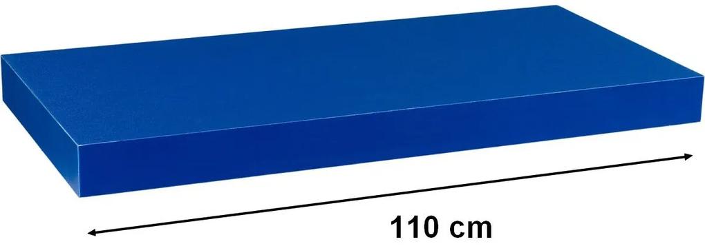 STILISTA VOLATO 31077 Nástenná polica - modrá 110 cm