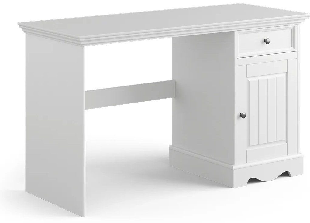 PROXIMA.store - Rustikálny písací stôl 1.1 - BELLUNO ELEGANTE FARBA: biela - dub