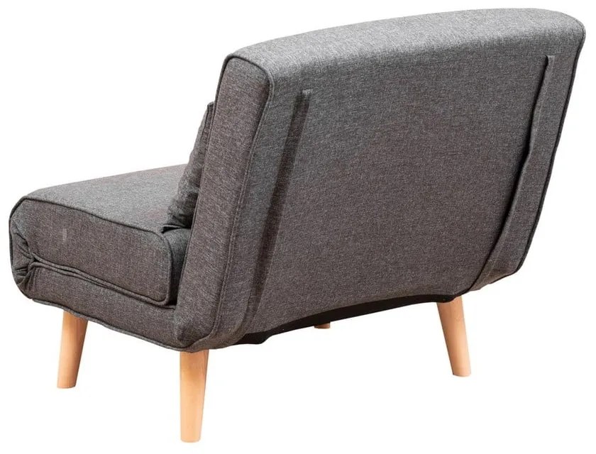 Tmavosivé kreslo Folde – Artie