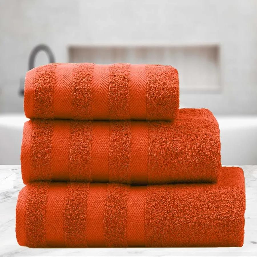 XPOSE ® Froté ručník DEVON - tmavě oranžová 50x90