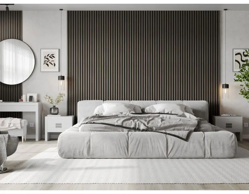 Mexen Lam-B, akustické stenové lamely 275 × 30 cm, HDF doska 4 mm, technická dyha, dub ónyxový, S100-275307-3015-010