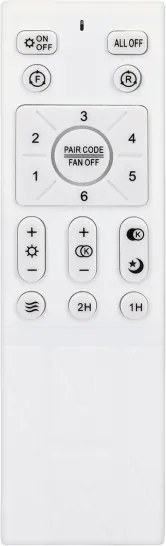 Brilagi-LED stmievateľný stropný ventilátor LED/30W/230V 3000-6500K bielohnedý+D