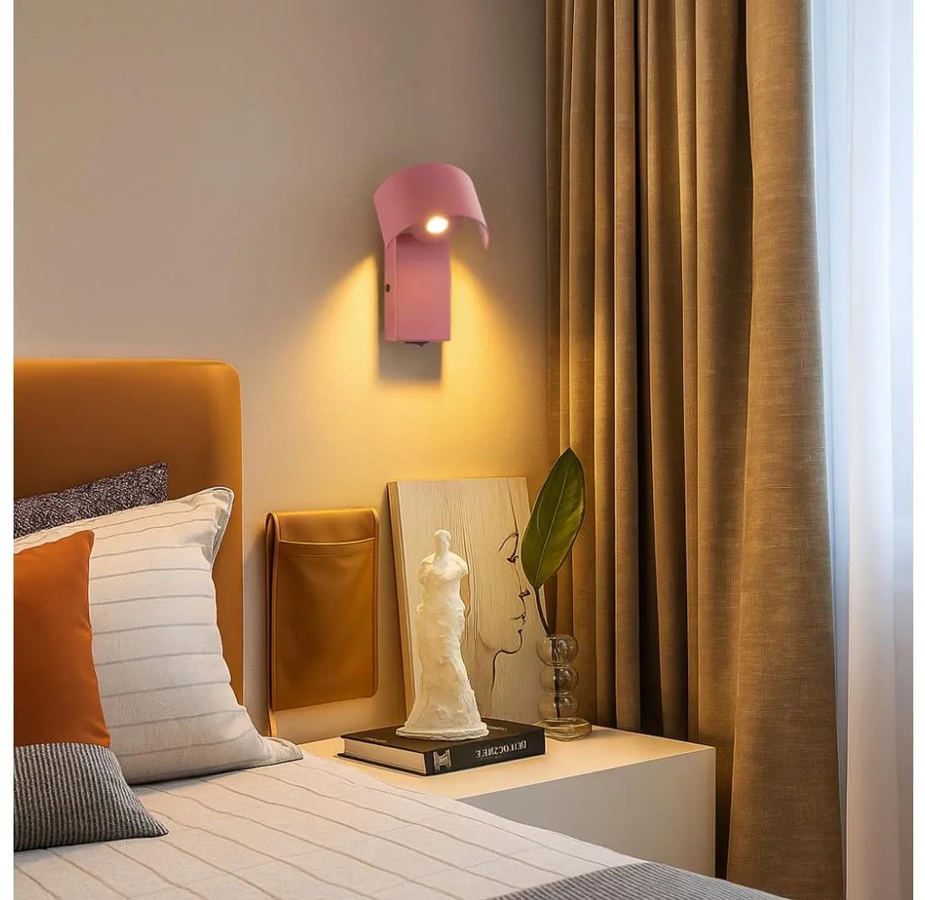 Brilagi - LED Nástenná lampa VASTO LED/3W/230V červená burgundy