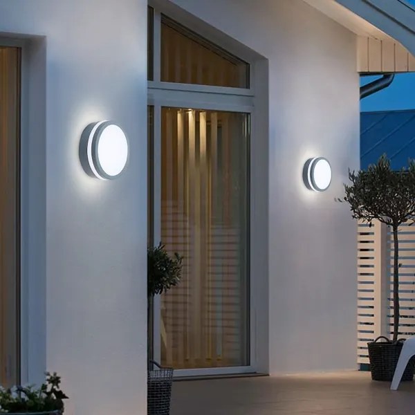 Brilagi - Vonkajšie LED svietidlo so senzorom BENE LED/18W/230V priemer 22 cm IP54
