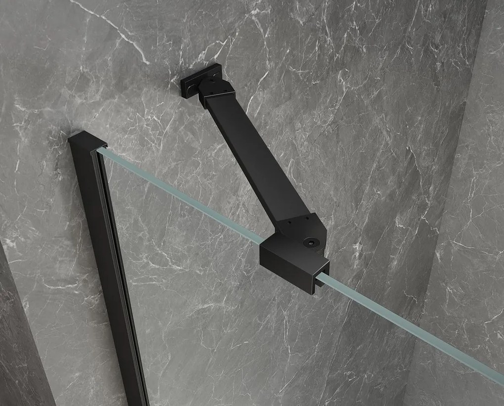 Polysan Polysan, GLOBE BLACK sprchové dvere do niky 800mm, číre sklo, pravé, GB1080RB