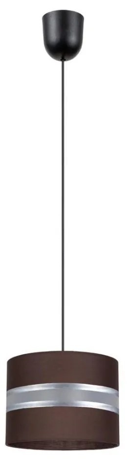 Luster na lanku CORAL 1xE27/60W/230V pr. 20 cm hnedá