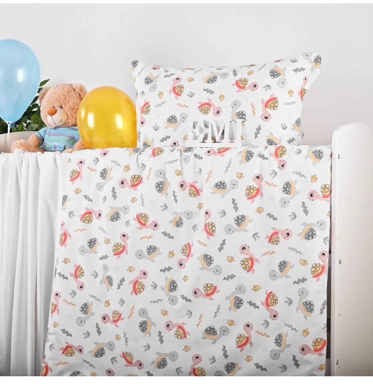 Obliečky detské bavlnené Korytnačky EMI, Detský set 90x130 + 45x65