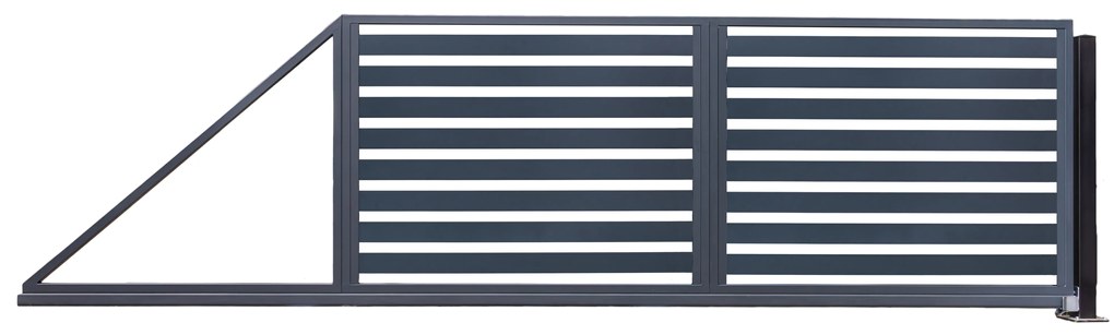 Trestles Posuvná brána s lamelami I, dĺžka 4200 mm, výška 1461 mm