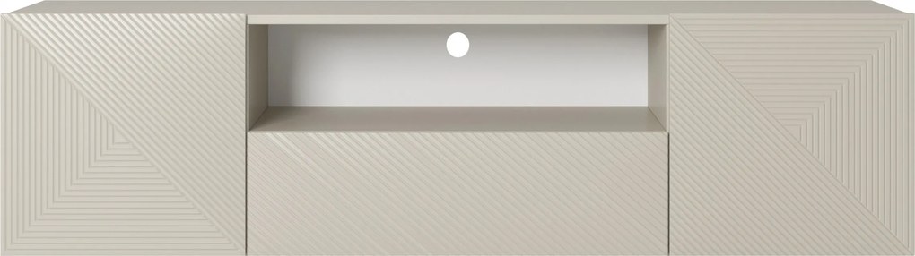 Závesný TV stolík Asha 167 cm s otvorenou policou - kašmírová