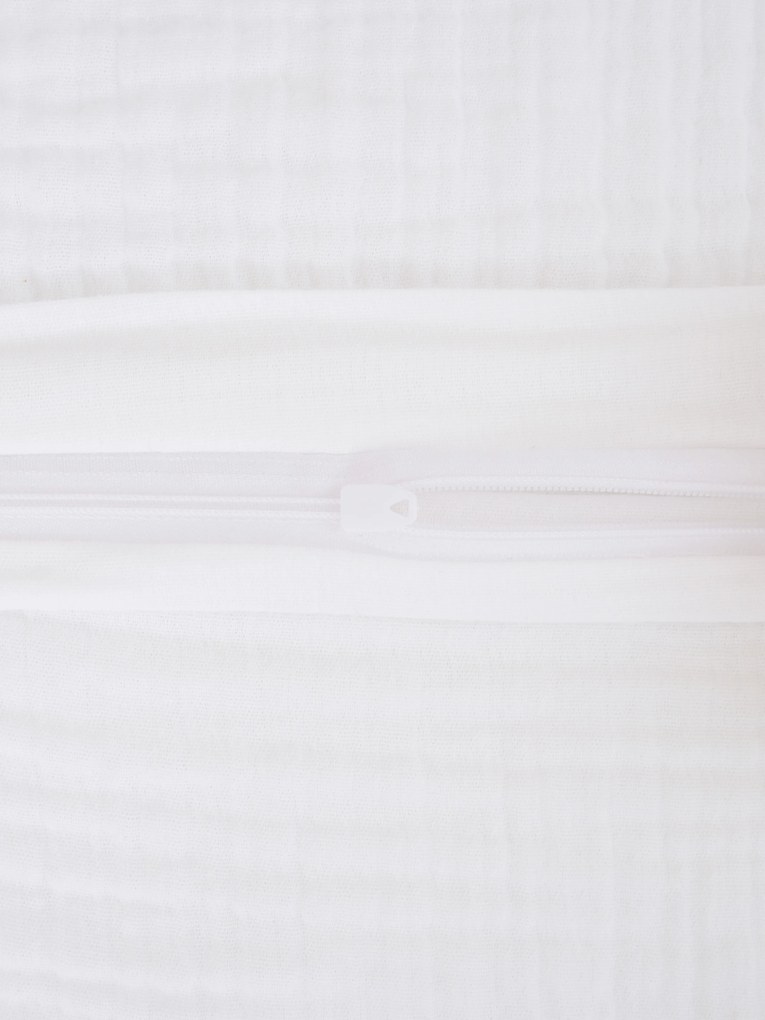 Predĺžené mušelínové obliečky – Alexia biele