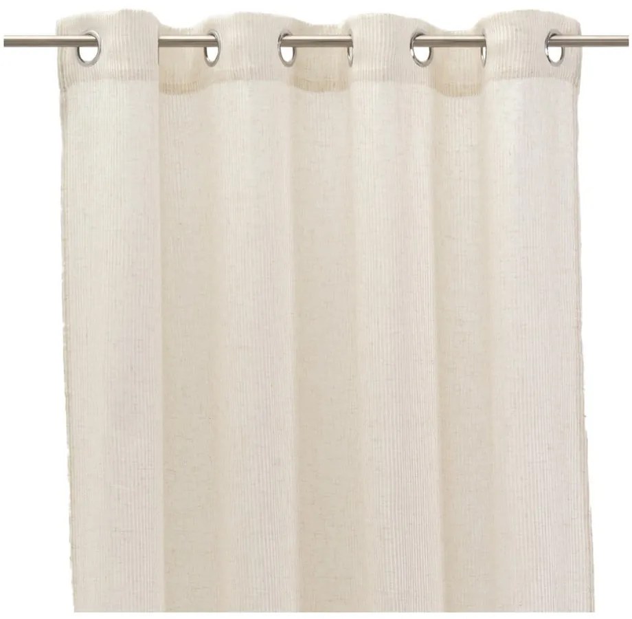 Béžová záclona s prímesou ľanu 140x260 cm Fifties – Casa Selección