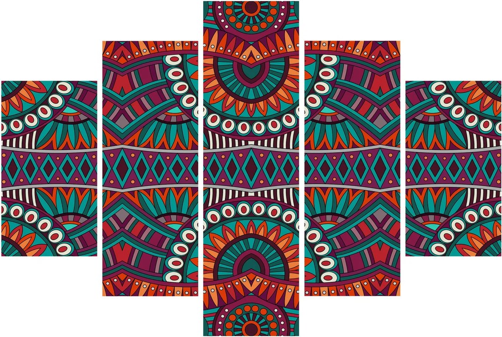 Obraz ornamentálne abstrakcie (150x105 cm)