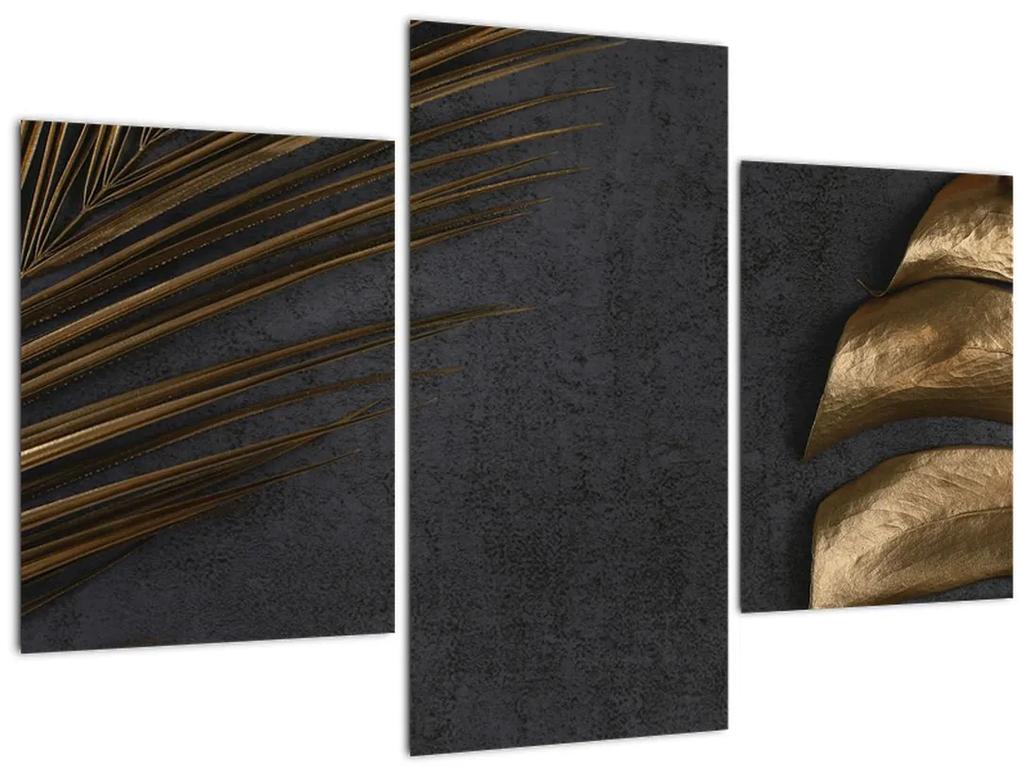 Obraz sa zlatými listami (90x60 cm)