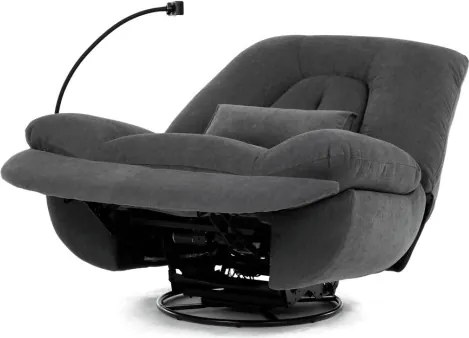 Polohovacie kreslo sivé, elektrické TV-7089 GREY2