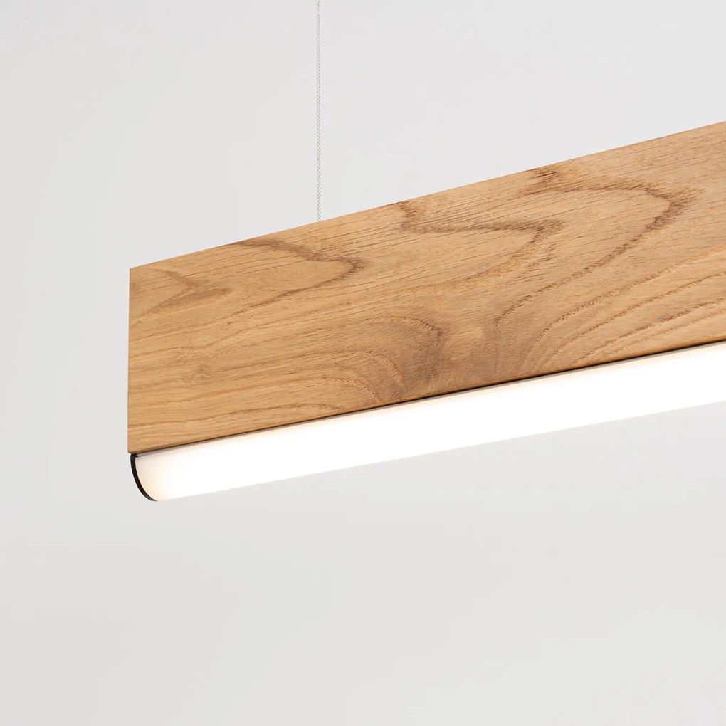 Závesné LED svietidlo Lykke 120, 1x LED 29w, 4000k, drevo