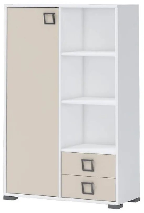 Regál Kiki K12-BE/KI-01 biela/sand