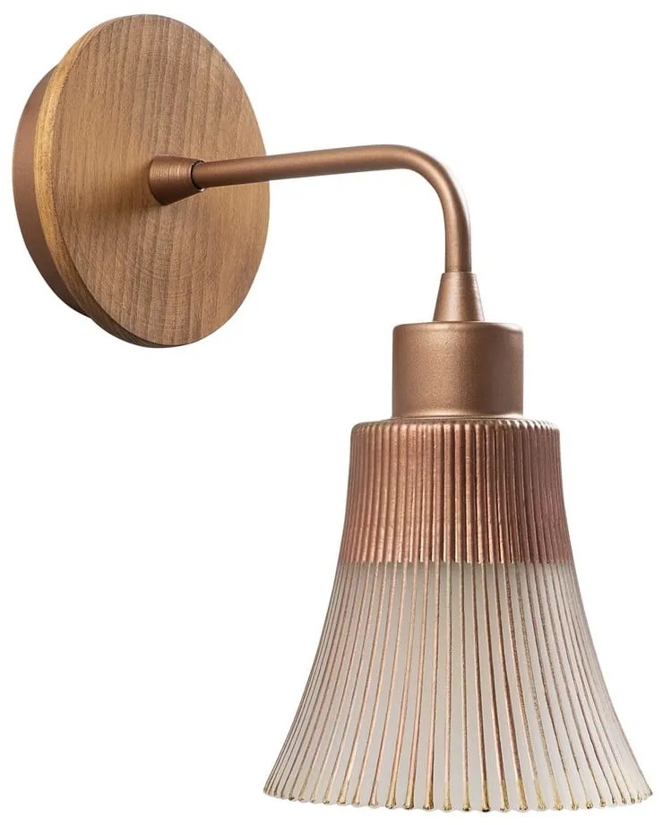 Nástenné svietidlo v medenej farbe ø 13 cm Foca – Opviq lights