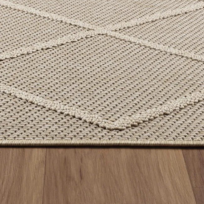 Šnúrkový koberec Patara boho béžový
