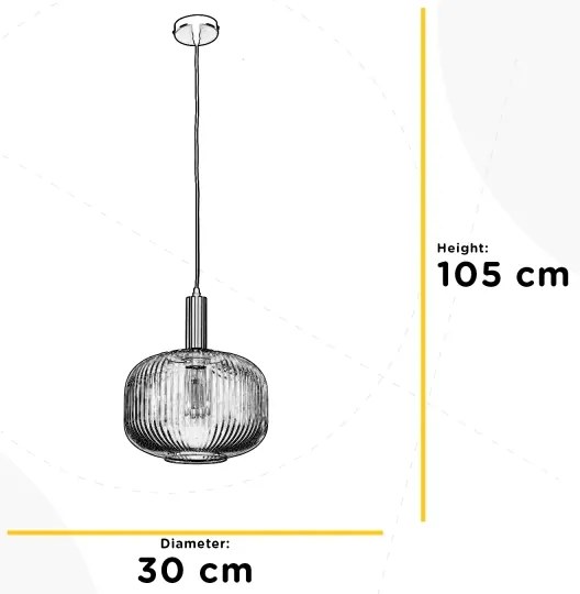 ONLI - Luster na lanku DOROTY 1xE27/22W/230V pr. 30 cm