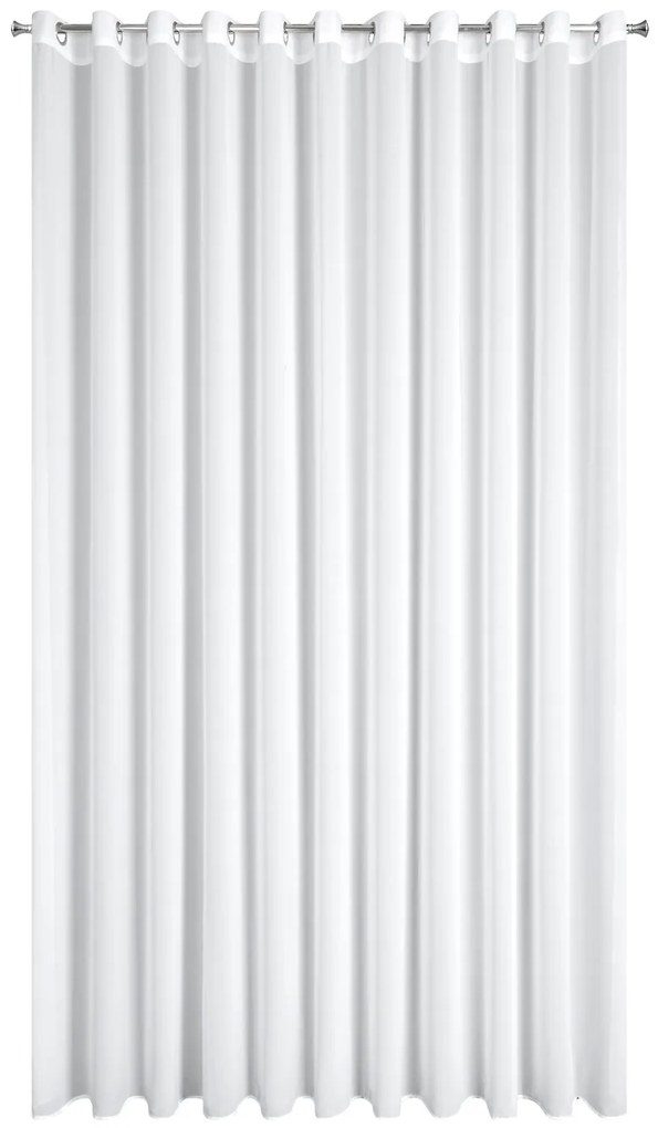 ZÁCLONA NA KRÚŽKOCH DEBRA 300X250 CM BIELA