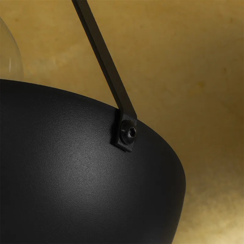 Stojaca lampa čierna so zlatom 42 cm nastaviteľný trojnohý stojan - Magnax