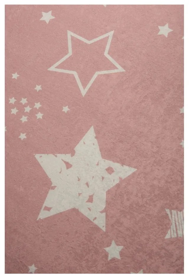 Detský koberec Pink Stars, 100 × 160 cm