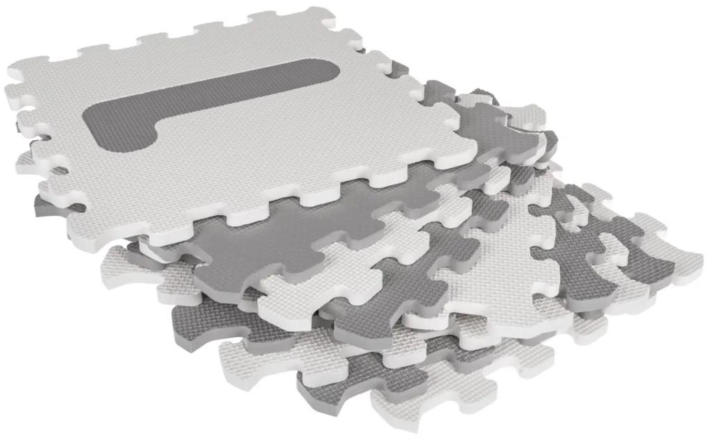 Ramiz Puzzle čísla – sivo-biela podložka