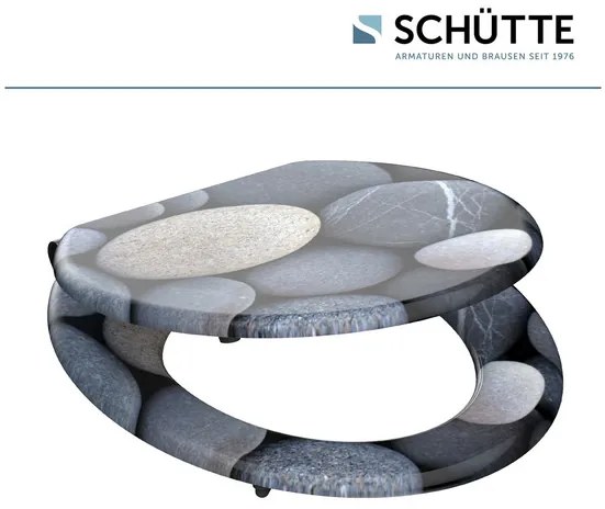 Schütte WC doska s pomalým spúšťaním (Šedé kamene)  (100335885)