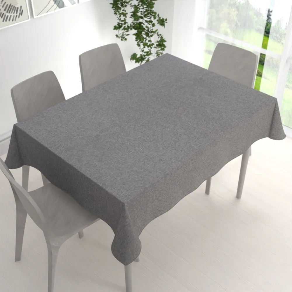Biante Dekoračný obdĺžnikový obrus BKT-551 Sivý režný 50x100 cm